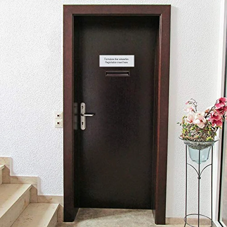 Rottner Briefkasten Como in Braun Stahl-Briefkasten Mailbox, Postkasten, Zaunbriefkasten, 2 Einwurfschlitze, Namensschild – Bild 8