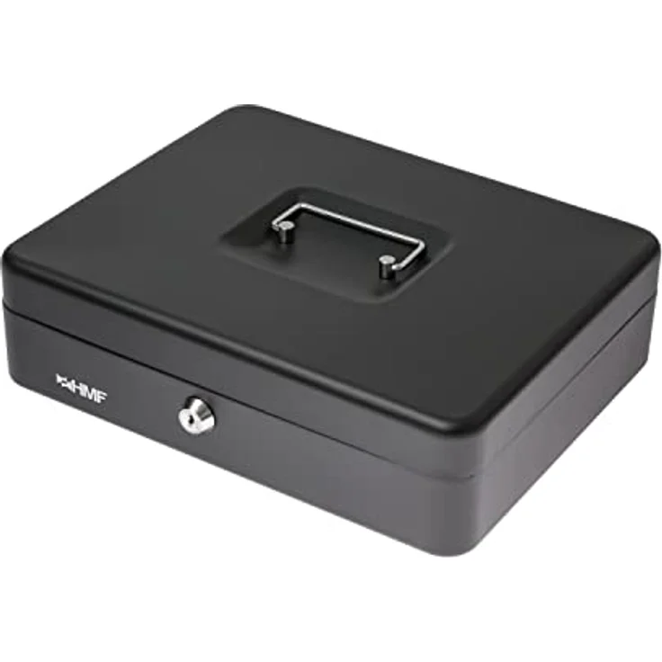 HMF 4215-02 Geldkassette abschließbar mit Münzzählbrett | 30,5 x 24 x 8,5 cm | Schwarz, aus nahtlos gezogenem Stahlblech – Bild 5