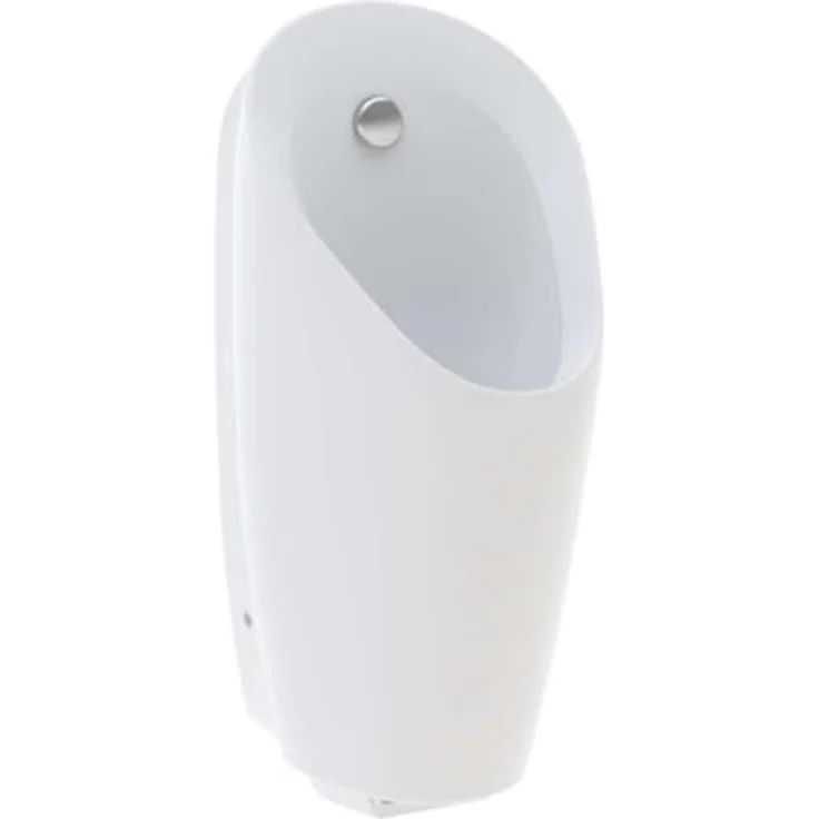 Geberit Preda Urinal mit integrierter Steuerung, Netz Zulauf hinten, Weiß – Bild 1