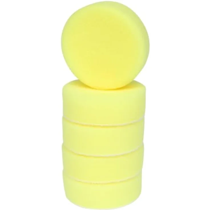 KSTOOLS Kunststoffpad, Ø 85 mm, gelb, 5er Pack für das Polieren von glatten Oberflächen