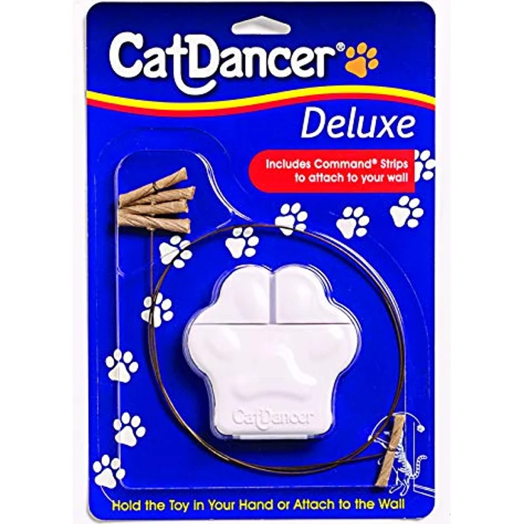 CAT DANCER Cat Dancer Deluxe 252, interaktives Katzenspielzeug aus Federstahldraht und Karton, mit Wandbefestigung, 1 Stück – Bild 1