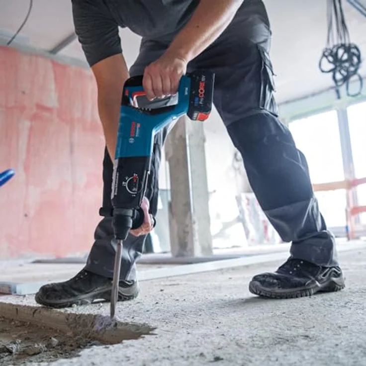 BOSCH Akku-Bohrhammer GBH 18V-28 D Professional solo, 18Volt XL-BOXX, bürstenloser Motor, 3,4 Joule Schlagenergie, LED-Lampe, Vibration Control, inkl. Zusatzhandgriff und Tiefenanschlag – Bild 6