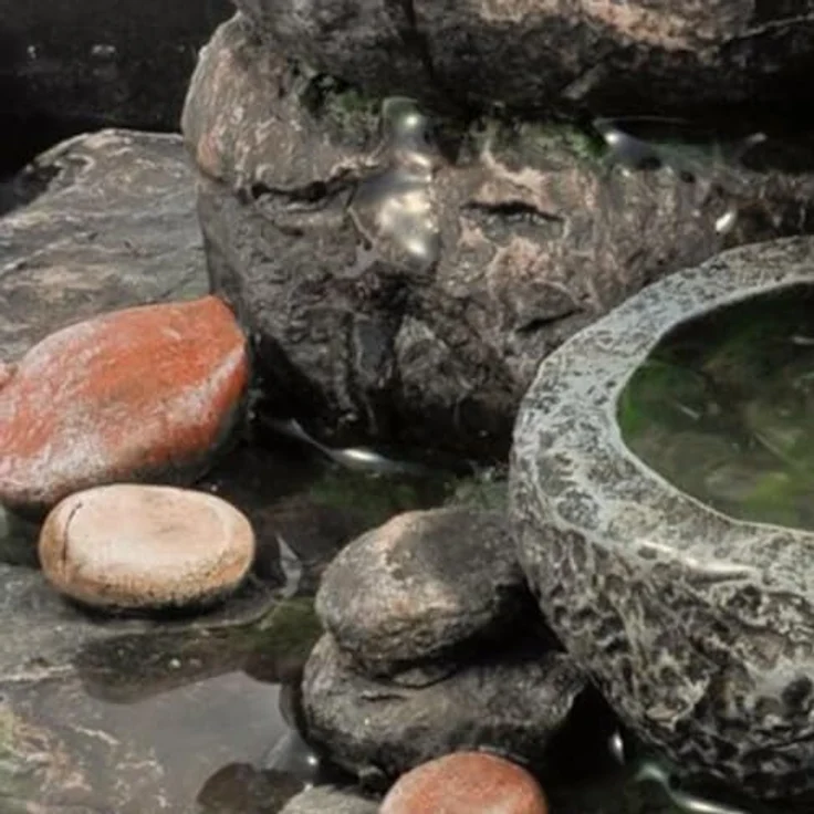 pajoma Zimmerbrunnen Floating Stones, Höhe 25 cm – Bild 3