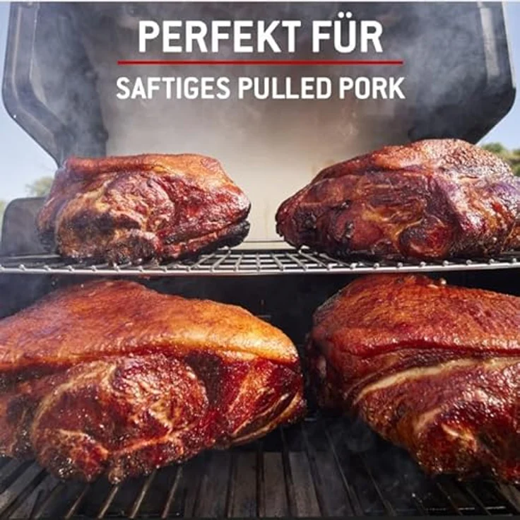 Weber 17782 R„ucherchips Bitburger Premium Pils, 700g, fr alle Fleisch-, Gemse- und K„sesorten, sá-fruchtiger Geschmack, R„uchern, Aroma, Grillen – Bild 5