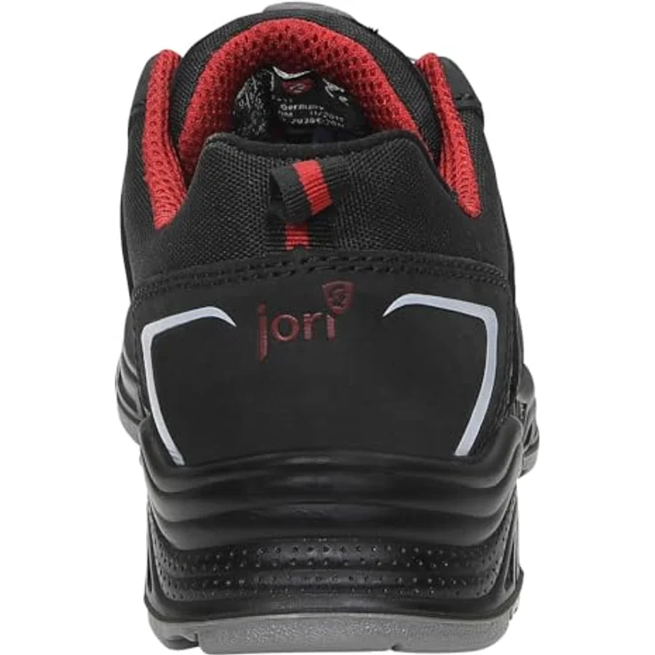 Jori jo_TWIST BOA® Low S1P Sicherheitsschuh, sportlich schwarz mit grauen Highlights, BOA® Fit System, hydrophobiertes Nubukleder, Kunststoffkappe, metallfreier Durchtrittschutz, PU/PU Laufsohle, SRC zertifiziert, Größen 38-48 – Bild 5