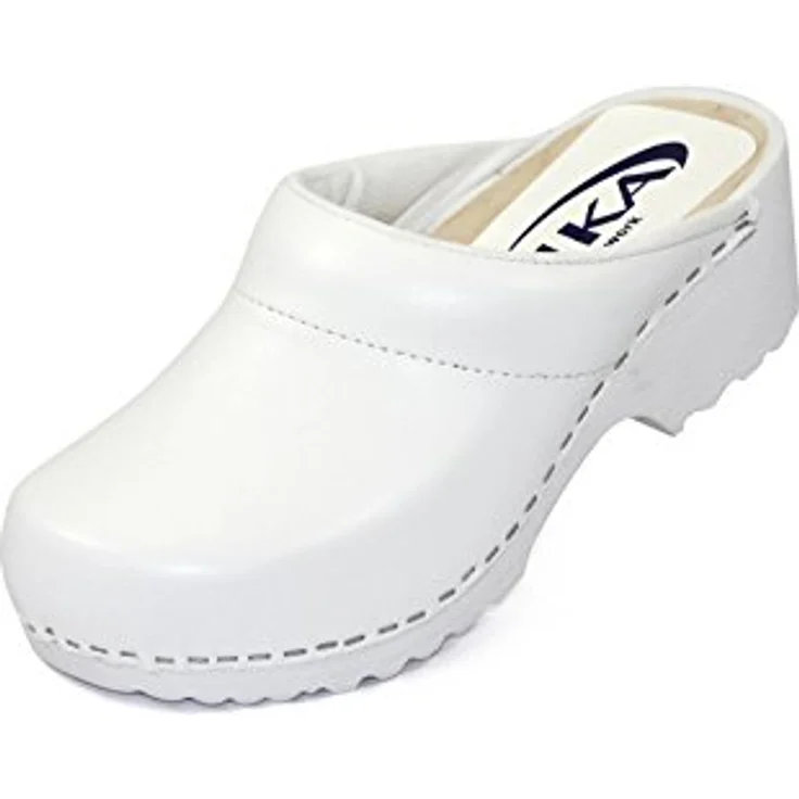 Sika 148 Clog, Traditioneller offener Absatz aus Permair® Leder, rutschhemmende PU-Laufsohle, breite Passform, schwarz – Bild 1