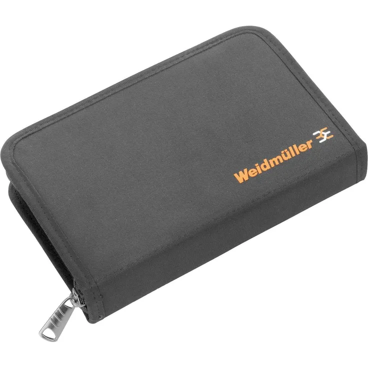 Weidmüller P BAG SET 1 Werkzeugkoffer, Edelstahl mit gebürsteter Oberfläche, schwarz-orange, inkl. 5 Werkzeuge