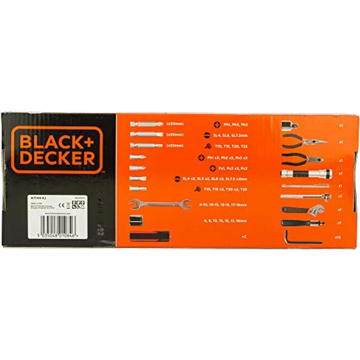 Black & Decker Handliche Roll-Tasche mit Autowerkzeug-Zubehör A7144 – Bild 14