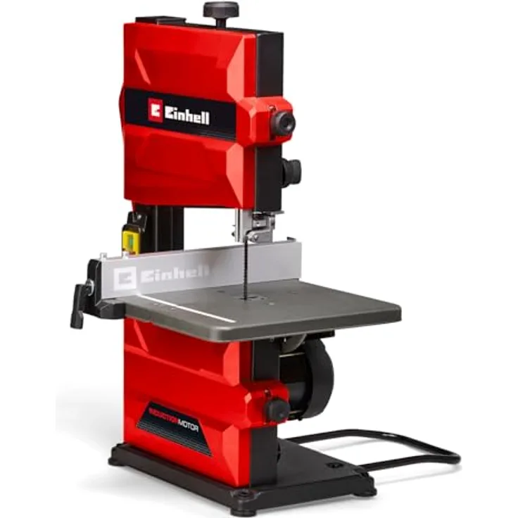 Einhell Bandsäge TC-SB 200 + (300 W, werkzeugloser Sägebandwechsel, Parallelanschlag, Höhenverstellung, robuste Sägebandführung, stufenlos neigbarer Tisch)