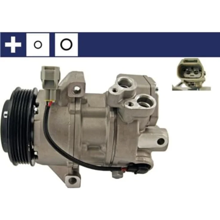 MAHLE ACP 889 000S Klimakompressor PAG 46 R134a, effizienter Kältemittelverdichter für Mitsubishi Colt VI (Z3A, Z2A) und Smart ForFour (454) – Bild 5