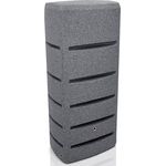 YourCasa Regentonne 260 Liter [EcoTower] Eckig und Schmal mit Metallgewinde - Frostsicher - Anthrazit