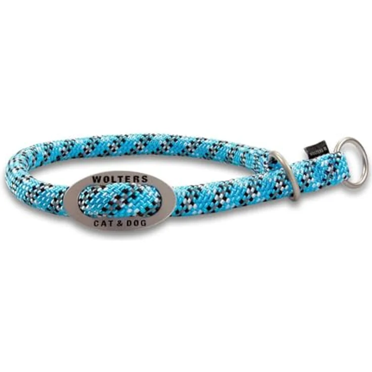 Wolters Schlupfhalsband Everest, reflektierend, aqua/schwarz, Halsumfang 35 x Breite 0,9 cm – Bild 1