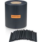 Sichtschutzstreifen Gartenzaun PVC 450 g-m² 50x0,19 m Clips Anthrazit - Preisvergleich