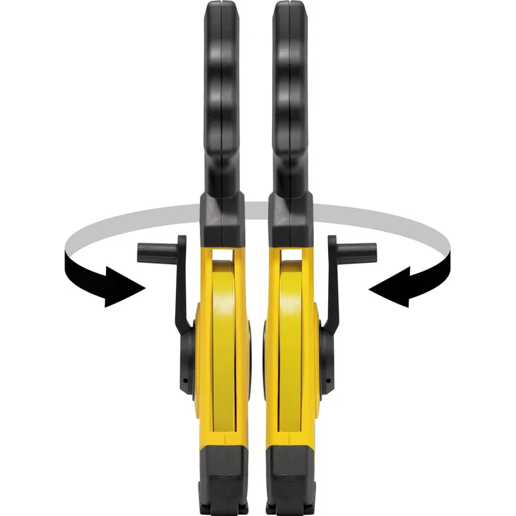 STABILA Rahmenbandmaß LBM 1000 STEEL, 50 m, Stahl-Messband mit metrischer Skala und NYLON-WRAP-Ummantelung, Universalhaken, bruchsicherer Rahmen, MID-Genauigkeit – Bild 3