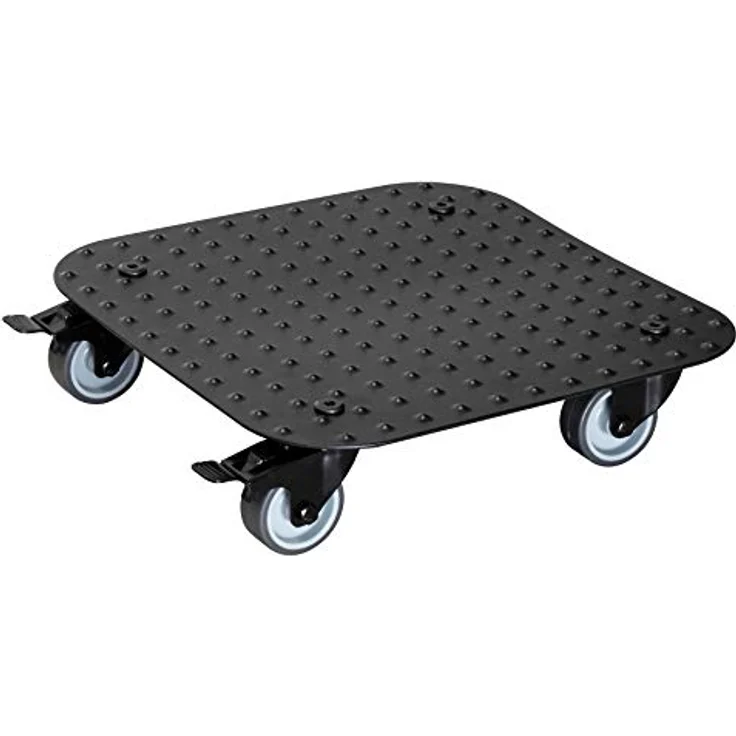 Multi Roller MR 7008, 29 x 29 x 7,5 cm, softe Rollen Ø 50 mm, Gleitlager, 2 Bremsen, Alu Riffelblech, Tragkraft 150 kg – Bild 1