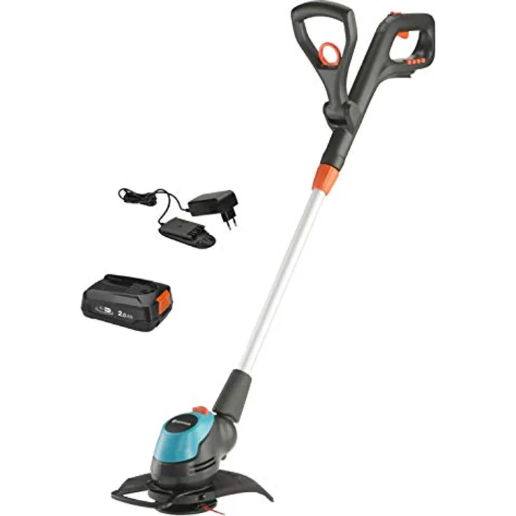 GARDENA 14700-20 Akku-Trimmer EasyCut 23-18V P4A Ready-To-Use Set, Schnittbreite: 23 cm