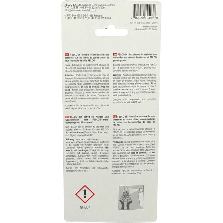 FELCO 981 Harzlöser Spray, 110 ml – Bild 3