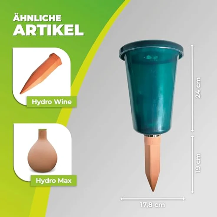 Bio Green HYDRO Cup Becheraufsatz mit Füllstandsanzeige Bewässerungssystem mit einer Kapazität von 2,5 l Pflanzenbewässerung - HCP-T – Bild 4