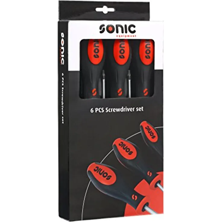 Sonic 600618 Schraubendreher-Set in Farbbox, 6-teilig