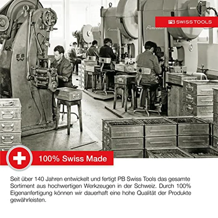 PB Swiss Tools Splintentreiber PB 715 H, Meißelset mit zylinderförmigen Dorne und nachvergüteten Schlagköpfen, strapazierfähig und rutschfester Schaft – Bild 6