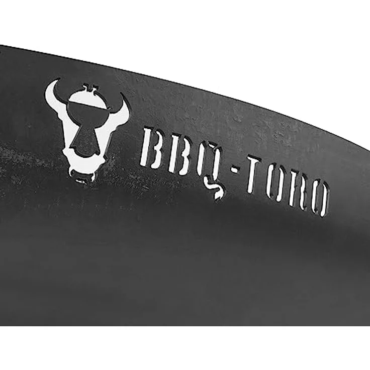 BBQ-Toro Feuerschale Ø 70 cm | Schwarz | Outdoor Feuerstelle mit DREI Standbeinen und Zwei Griffen – Bild 4