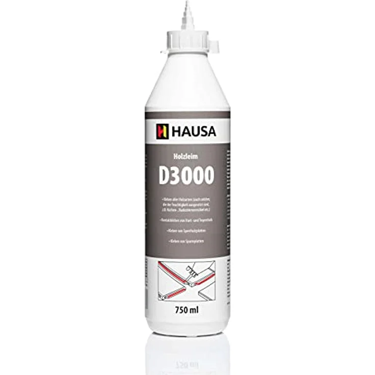 Holzleim Wasserfest D3 Weißleim Leim lösemittelfrei Holzkleber Baukleber Basteln Extra Stark für vielseitige Verleimungs- und Bastelarbeiten hitzebeständig 750 ml Flasche – Bild 1