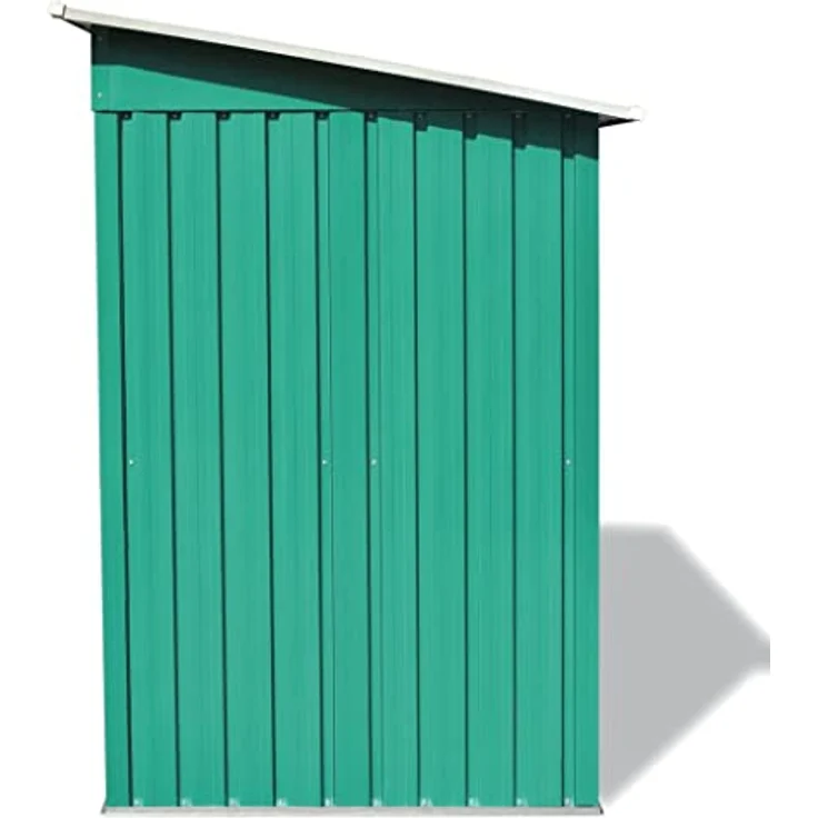 vidaXL Gerätehaus Metall Grün Geräteschuppen Gartenhaus Gartenschuppen Garten – Bild 4