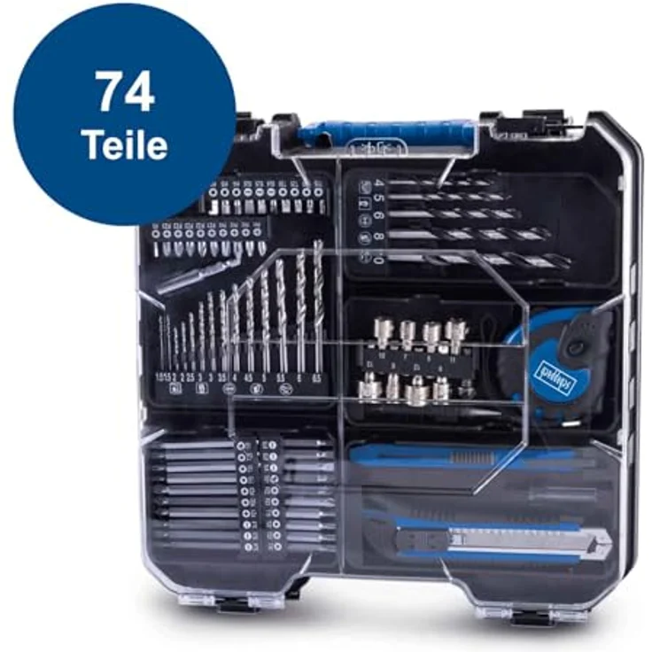 Scheppach C-DTB74/2-12 Akkubohrschrauber 18V, 50 Nm, 2×2Ah Akkus, 13 mm Metallfutter, LED, Spindel Lock, Ladegerät – Bild 9