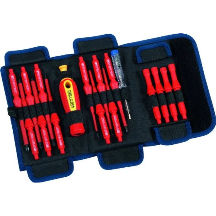 HEYTEC VDE-Elektrikersatz Werkzeugkoffer, 18-tlg. mit praktischer Rolltasche für Hochspannungsarbeiten bis 1000 V – Bild 1