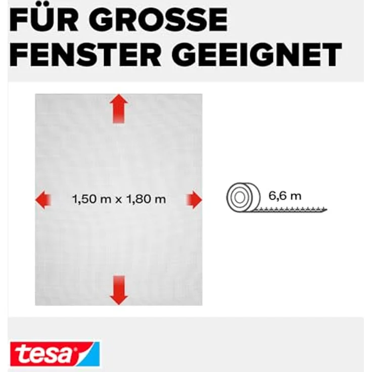 tesa Insektenschutz-Gitter STANDARD 150 x 180 cm – Bild 3