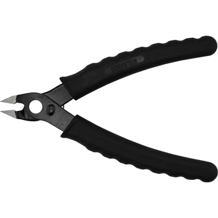 Bernstein ESD Abisolier Mini-Seitenschneider | 135 mm | Ohne Wate Für Kupferdrähte bis Ø 0,8 mm | Oberfläche brüniert | Mit Öffnungsfeder | ESD Griff schwarz 10^6 bis 10^9 Ohm – Bild 5