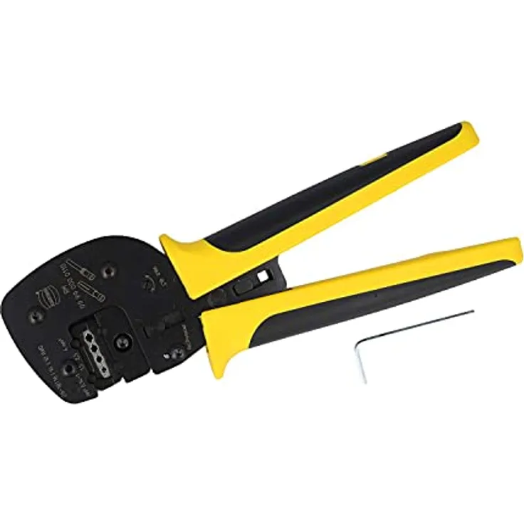Harting® Crimpzange 09990000110, für Kontaktarten D/E/C, Querschnitt 0,14-4 mm² (AWG26-AWG12)