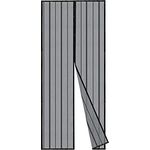 Sekey Magnet Fliegengitter Balkontür ohne Bohren, Türvorhang Fliegenschutz Schiebetür, Insektenschutz Vorhang Tür durch leichte Montage 100x220cm, Schwarz