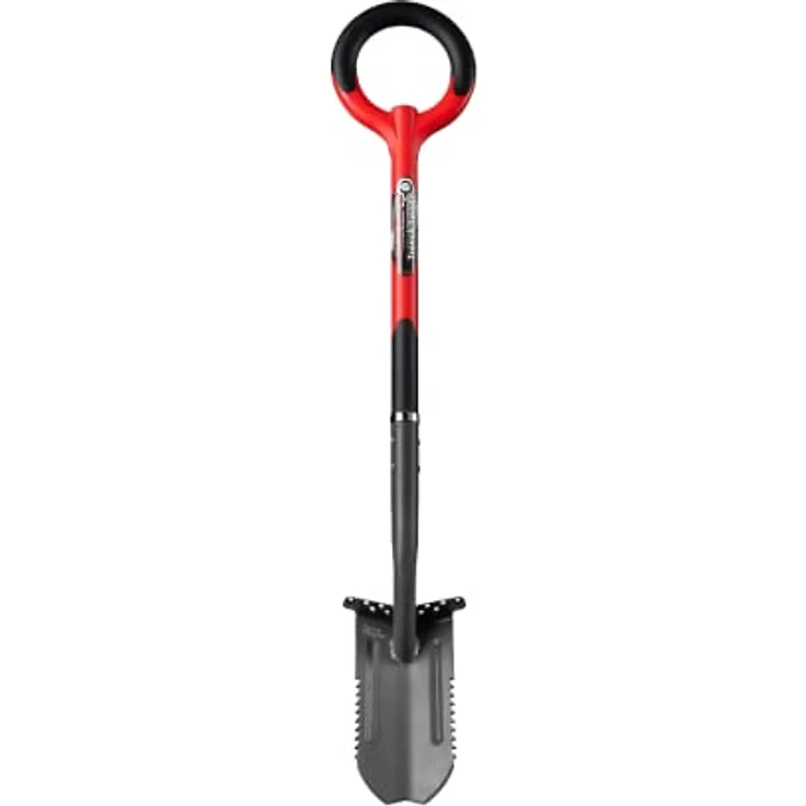 Root Slayer® Grabenspaten, Radius Trench Spaten mit hoher Hebelwirkung, Kohlenstoffstahl-Wurzelklinge 15x28 cm