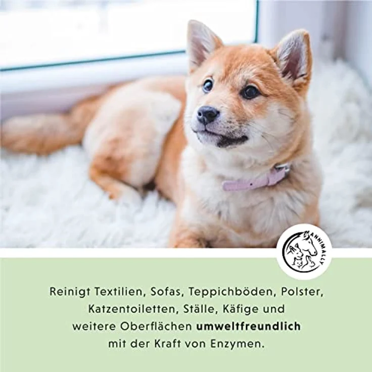 Annimally Enzymreiniger Spray 750ml gegen Katzenurin & Hundeurin XXL Packung - Tier Geruchsentferner gegen Urin Geruch - Enzym Flecken- und Geruchsentferner – Bild 2