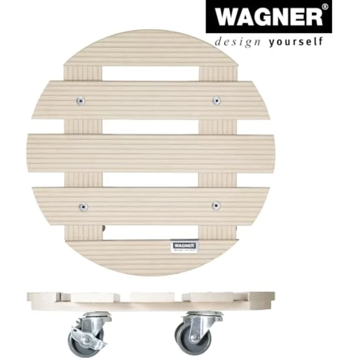 Wagner Multi Roller WPC GH0527, Pflanzenroller Ø 290 mm, Tragkraft 100 kg, lichtgrau – Bild 5