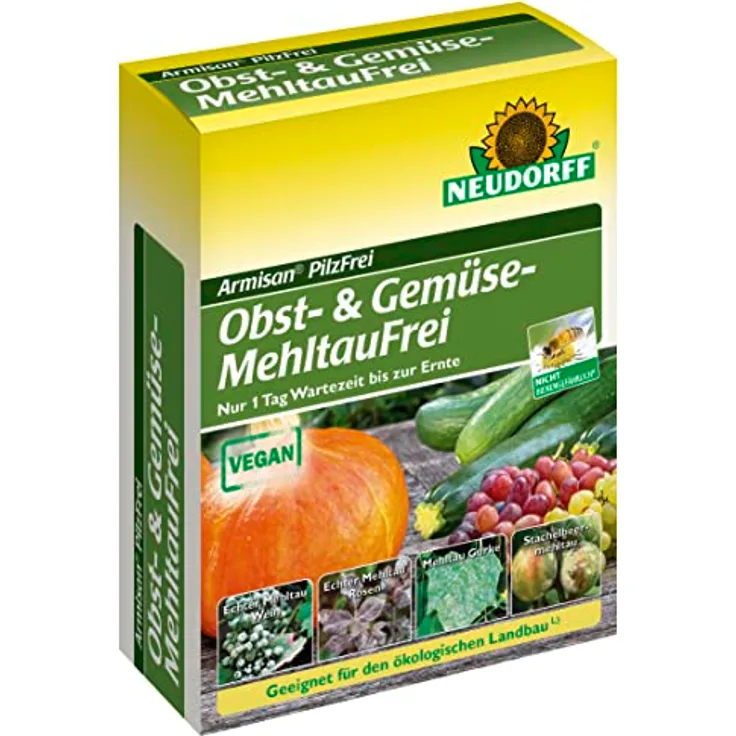 Neudorff Armisan PilzFrei Obst- & GemüseMehltauFrei Spritzmittel gegen Pilzerkrankungen an Obst, Gemüse und Zierpflanzen, 50 g