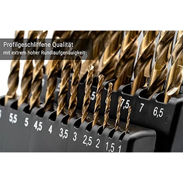 BAER Spiralbohrer-Satz Extrem, DIN 338, HSSE, 1-10 mm, 19-teilig – Bild 5