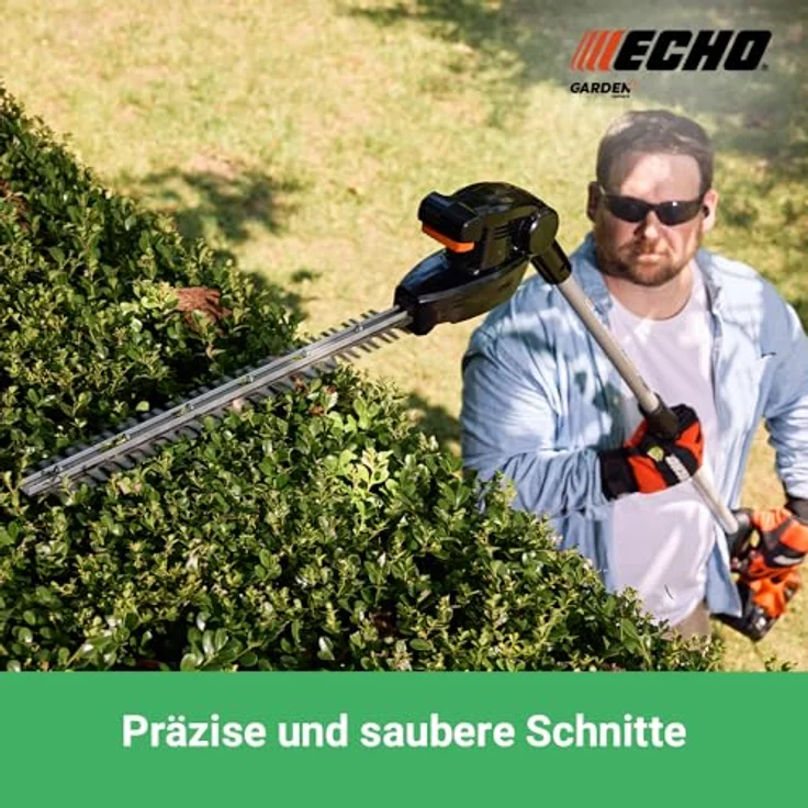 Echo DHCA-310 Akku Heckenschneider 48 cm, batteriebetrieben mit verstellbarem Kopfstück und gegenläufigem Doppelblatt, ohne Akku – Bild 6