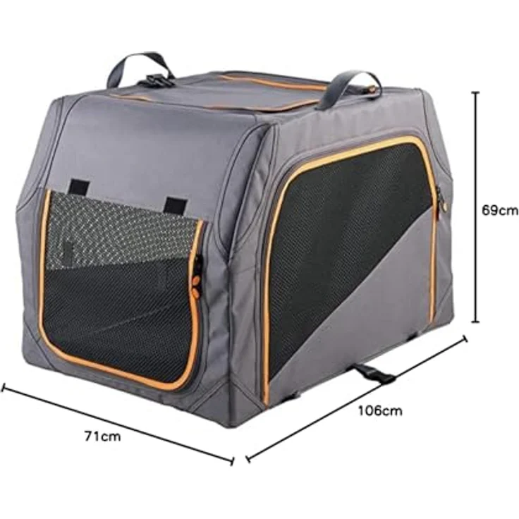 Hunter Hunde-Transportbox Alu-Gestell XL - 106 x 71 x 69 cm – Bild 4
