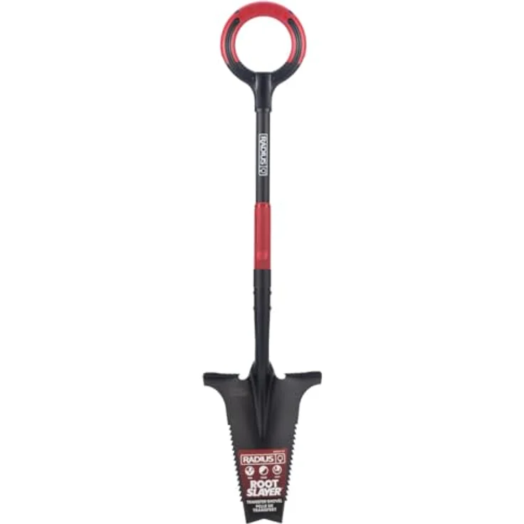 Root Slayer® Spaten 2.0 Radius Pro, Multifunktionsspaten mit Klinge und Zähnen zum Schneiden von Wurzeln, ergonomischer Griff, 1er oder 2er Pack – Bild 1