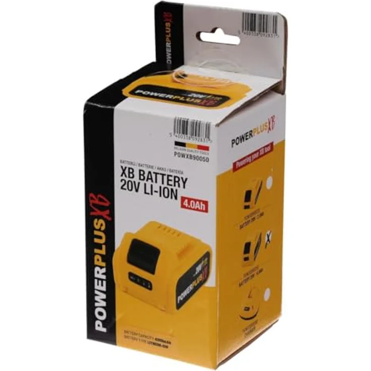 Powerplus POWERPLUS XB Baterie 20V LI-ION 4,0Ah mit Batteriestandsanzeige, kompatibel mit XB-Geräten – Bild 2