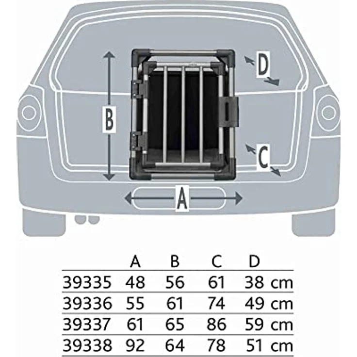 Trixie Transportbox Aluminium graphit Alubox M – Bild 4