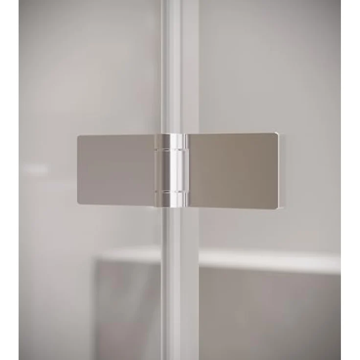 Badplaats B.V. Badewanne Austin 100 x 140 cm, 5mm Sicherheitsglas mit Nanobeschichtung und drehbarem Aluminiumprofil – Bild 4