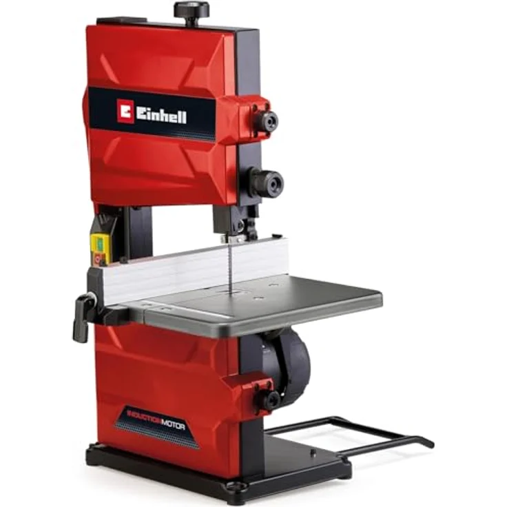Einhell Bandsäge TC-SB 200/1, Werkzeugloser Sägeblattwechsel, Parallelanschlag, Höhenverstellung, kugelgelagerte Führung, Tisch stufenlos neigbar – Bild 1