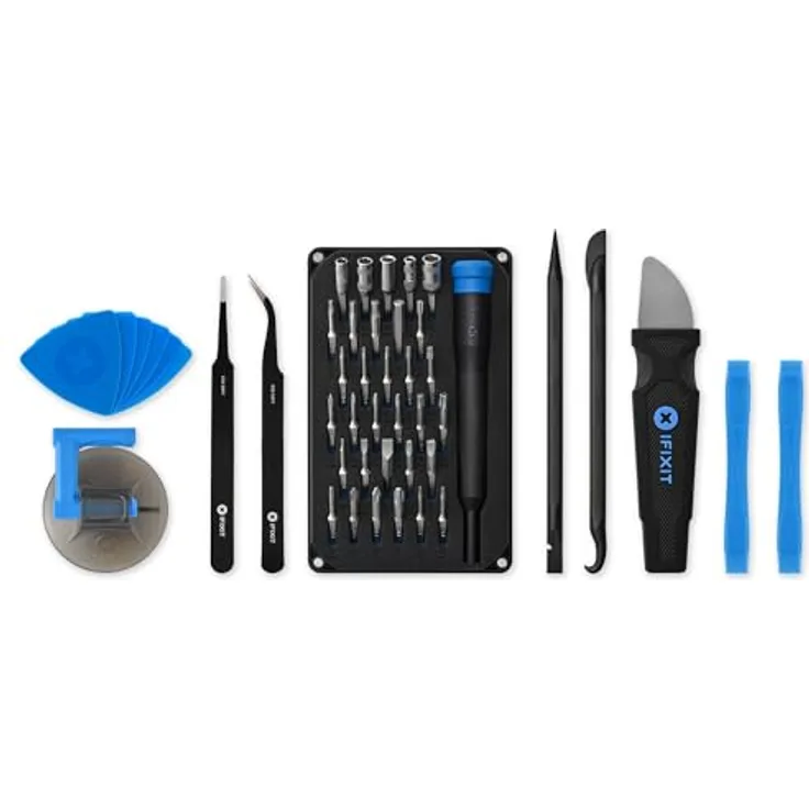 iFixit Pro Tech Go Toolkit, 47-teiliges Bohrer- und Bitset für Elektronikreparaturen in robuster Tasche