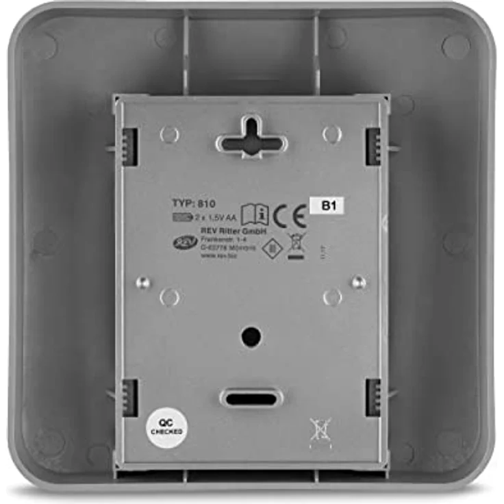 REV Ritter 0046810 elektronischer Gong 101, Silber – Bild 5