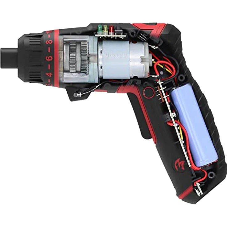 KS Tools eMONSTER 1/4“ Akku-Bit-Schrauber-Satz, 27-tlg., 3,6V mit ergonomischem Griff, USB-C aufladbar, Drehmomentvorwahl, LED-Arbeitslicht, in Kunststoffbox – Bild 20