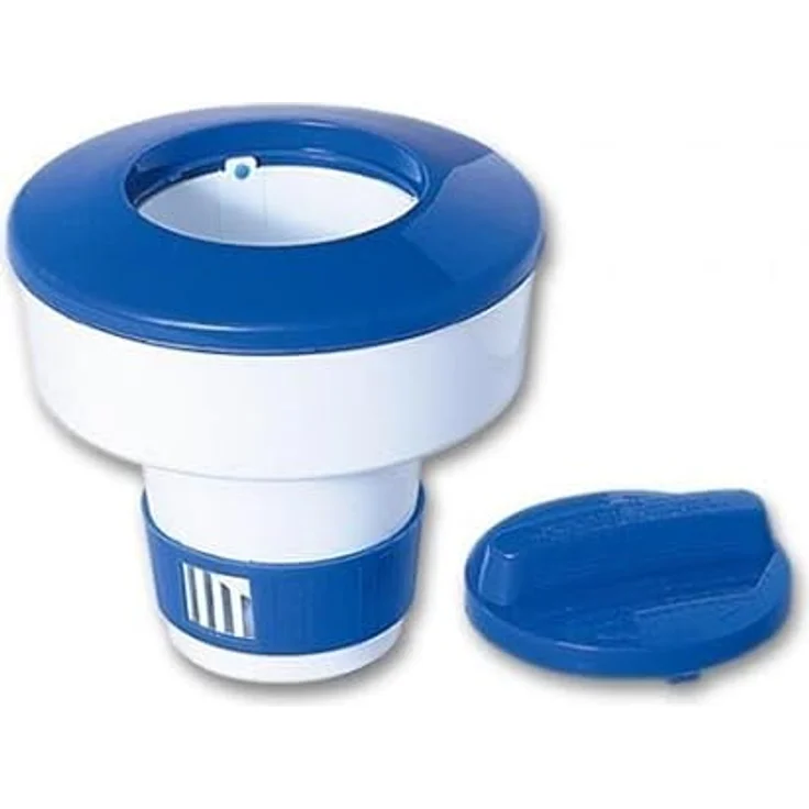 HAF Pool Dosierschwimmer für 200g Chlor & Brom Tabletten, verstellbares Dosiersystem mit 4 Stufen, blau – Bild 6