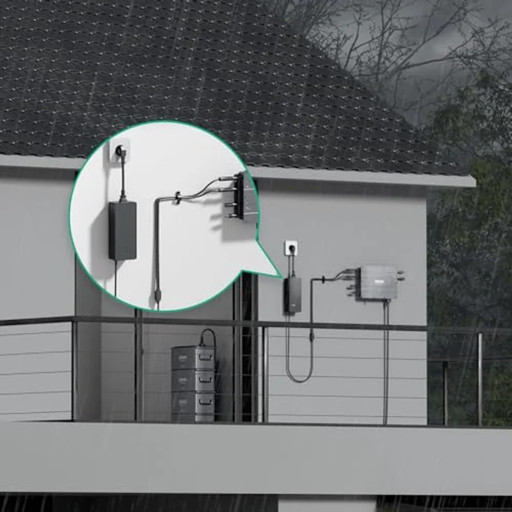 ZENDURE SuperCharged Zendure AC auf MC4 Ladegerät, 54V/3A, 162W, Zum Laden der SolarFlow-Batterie, Geeignet für den Einsatz im Winter und in der Regenzeit – Bild 5